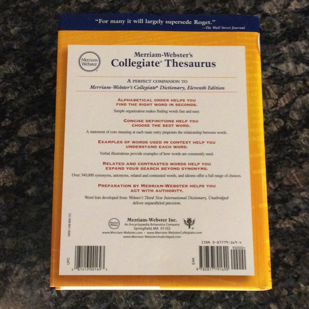 Merriam-Webster’s Thesaurus - Picture 2 of 8